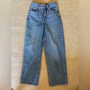 Madewell the curvy perfect wide leg jean